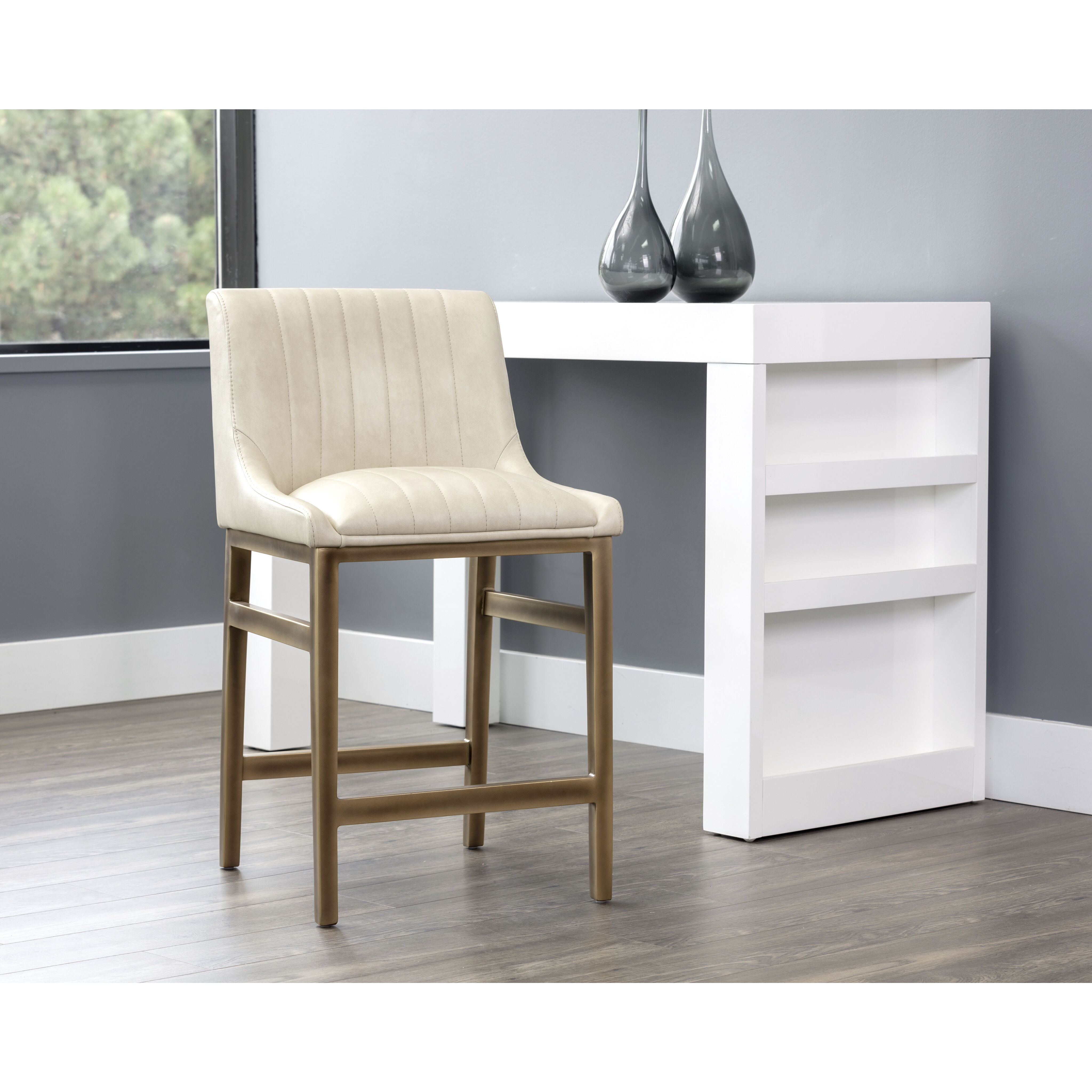 Halden 36.5 inch Bravo Cream Counter Stool